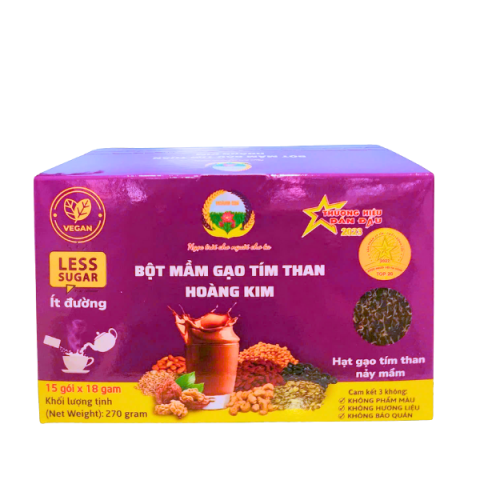 BỘT MẦM GẠO TÍM THAN HOÀNG KIM DẠNG GÓI