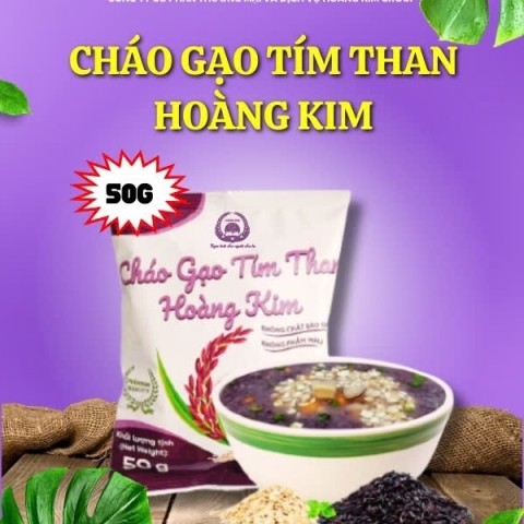 CHÁO GẠO TÍM THAN HOÀNG KIM