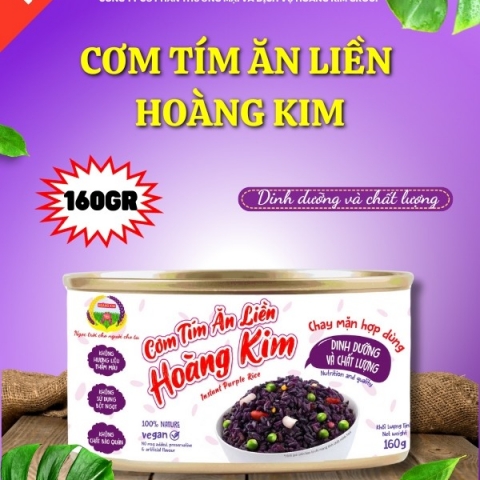 CƠM ĂN LIỀN GẠO TÍM HOÀNG KIM