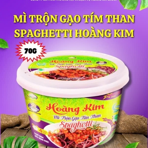 MÌ TRỘN GẠO TÍM THAN SPAGHETTI HOÀNG KIM