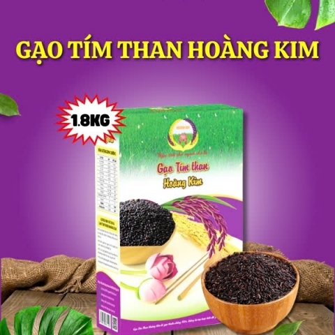 GẠO TÍM THAN HOÀNG KIM (1,8KG/HỘP)